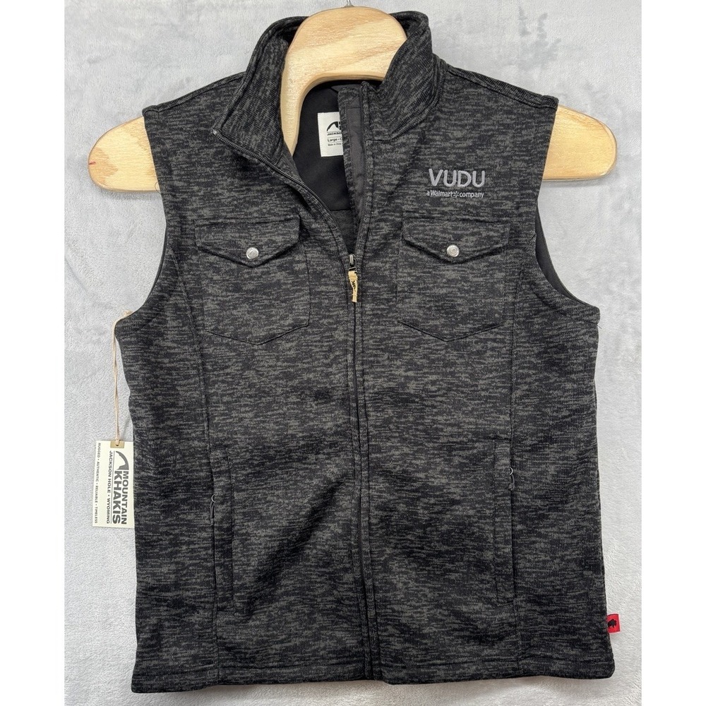 Mountain Khakis Old Faithful Vest Classic Fit Gray Embroidered VUDU Men's L NWT